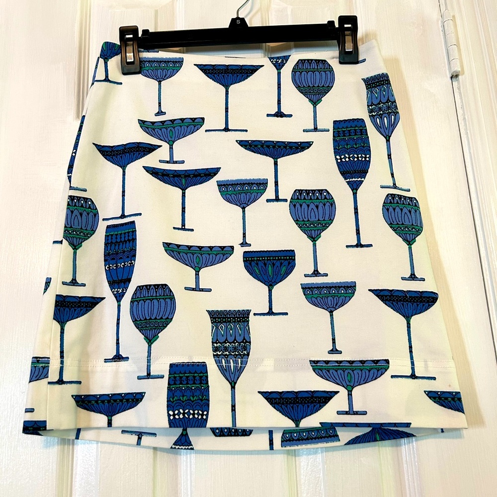 Talbots Wine Glass Skirt 2 Petite cocktail